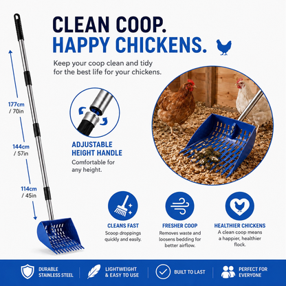 Clean Coop Rake & Shovel