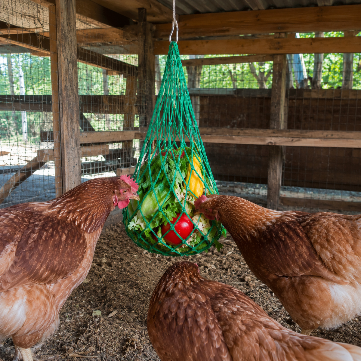 Chicken Treat & Vegetable Hanging Nets