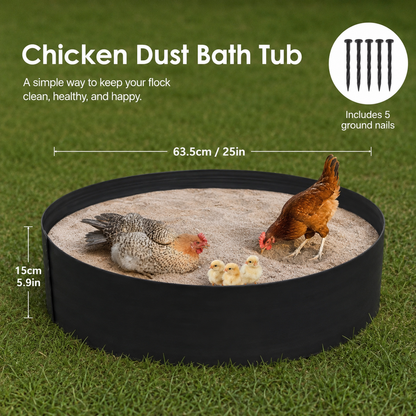 Premium Chicken Dust Bath Tub