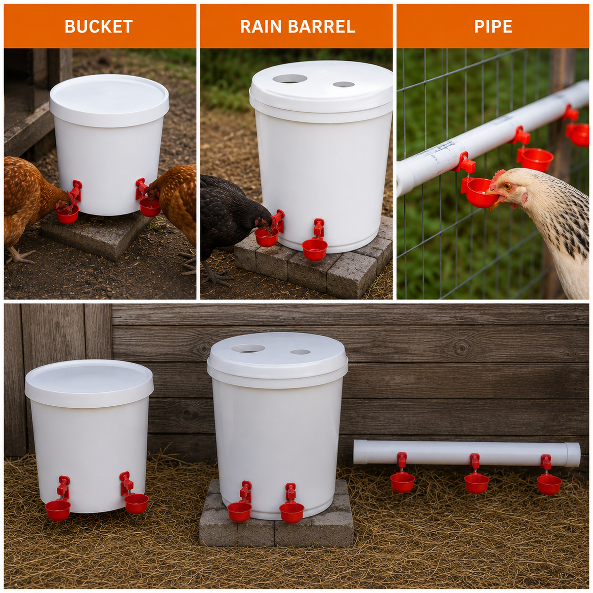 Smart Automatic Chicken Drinkers (10 Pack)