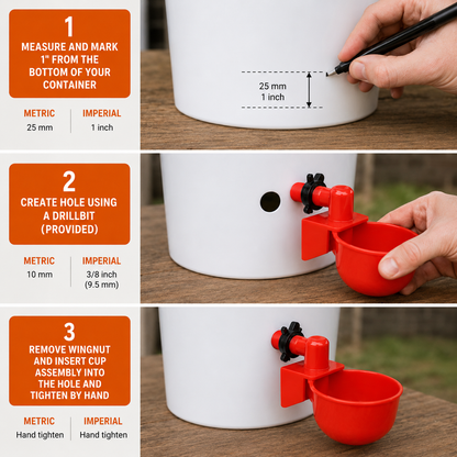 Smart Automatic Chicken Drinkers (10 Pack)