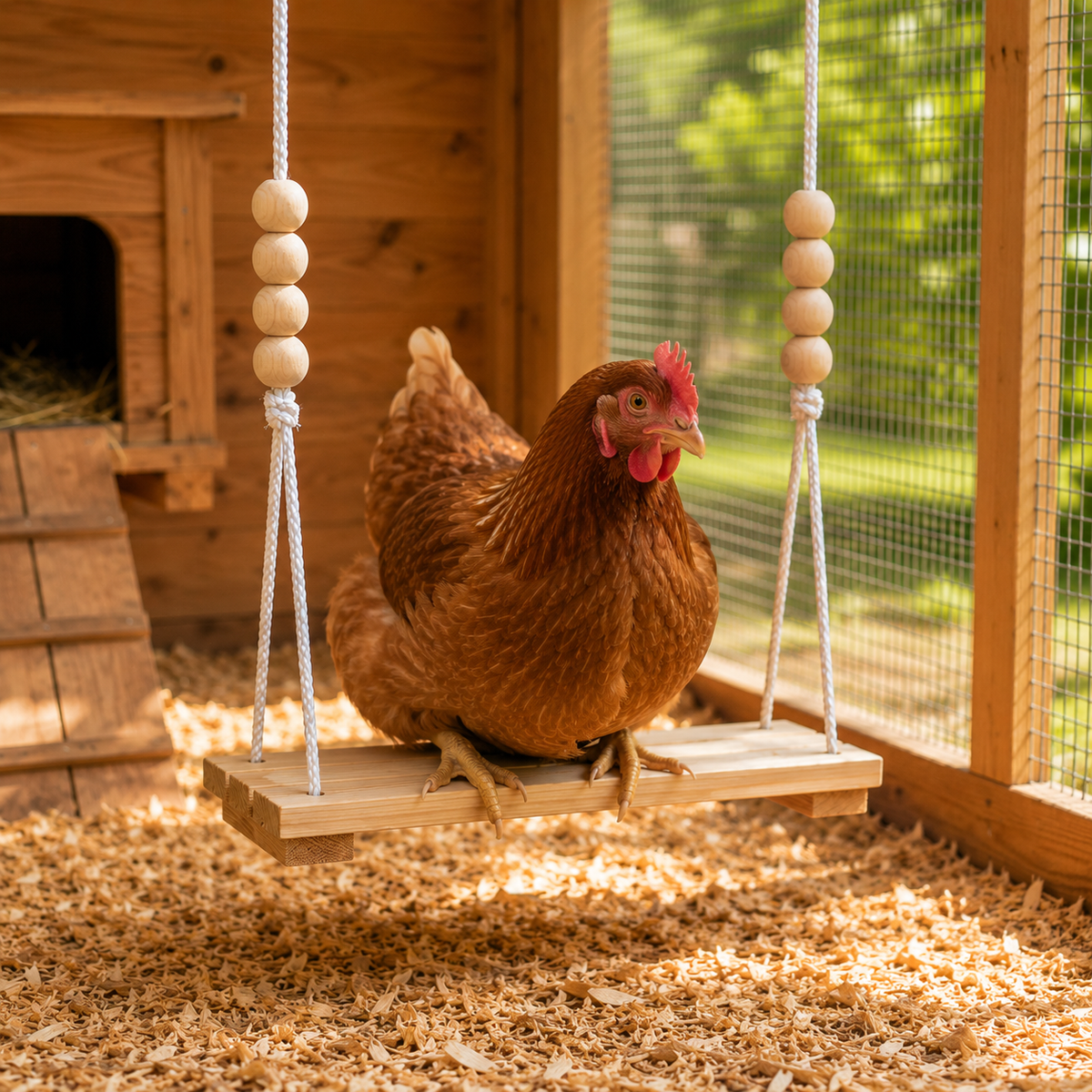 Chicken Play & Perch Swing