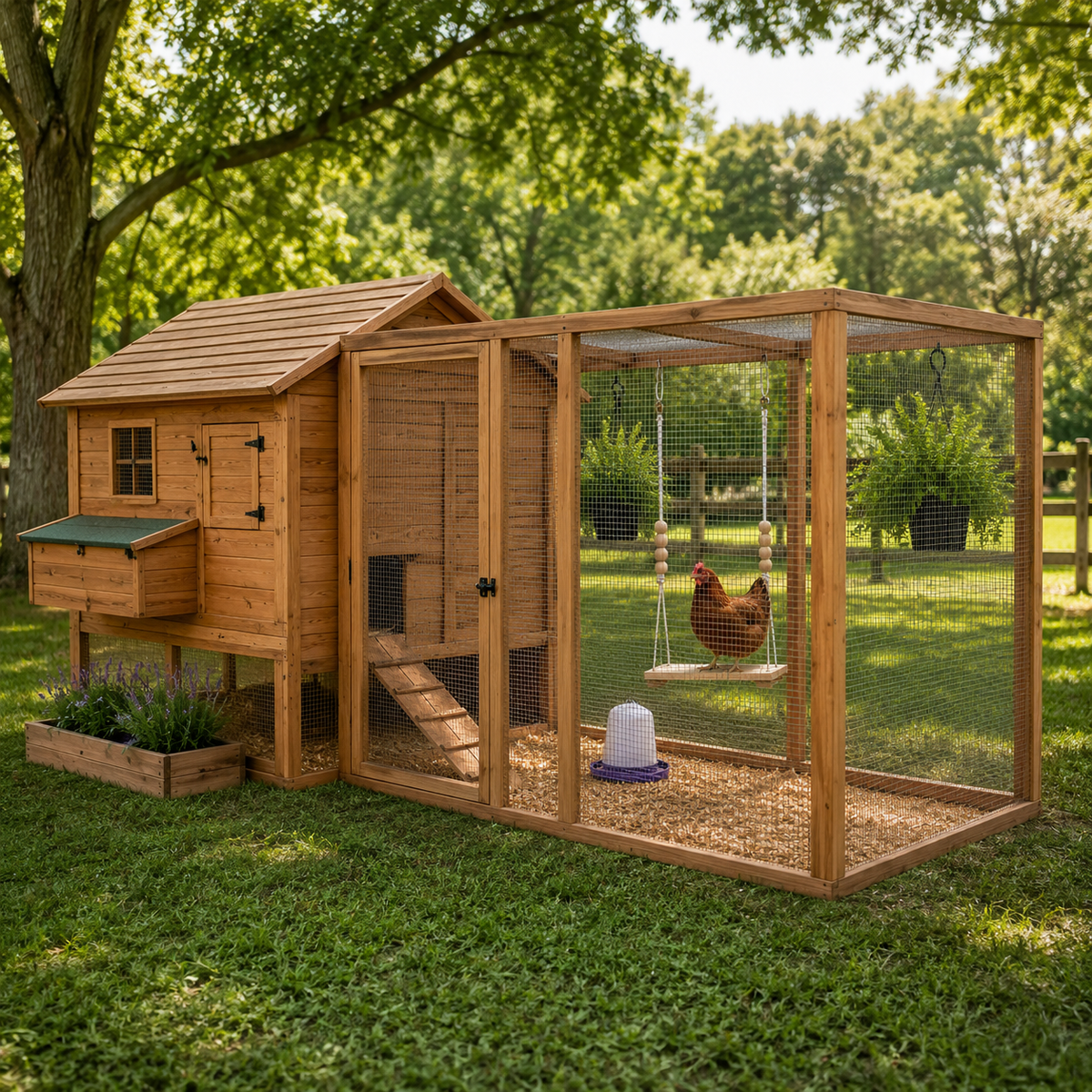 Chicken Play & Perch Swing