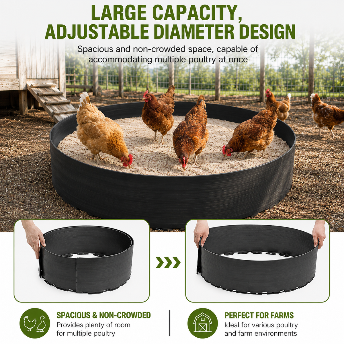 Premium Chicken Dust Bath Tub