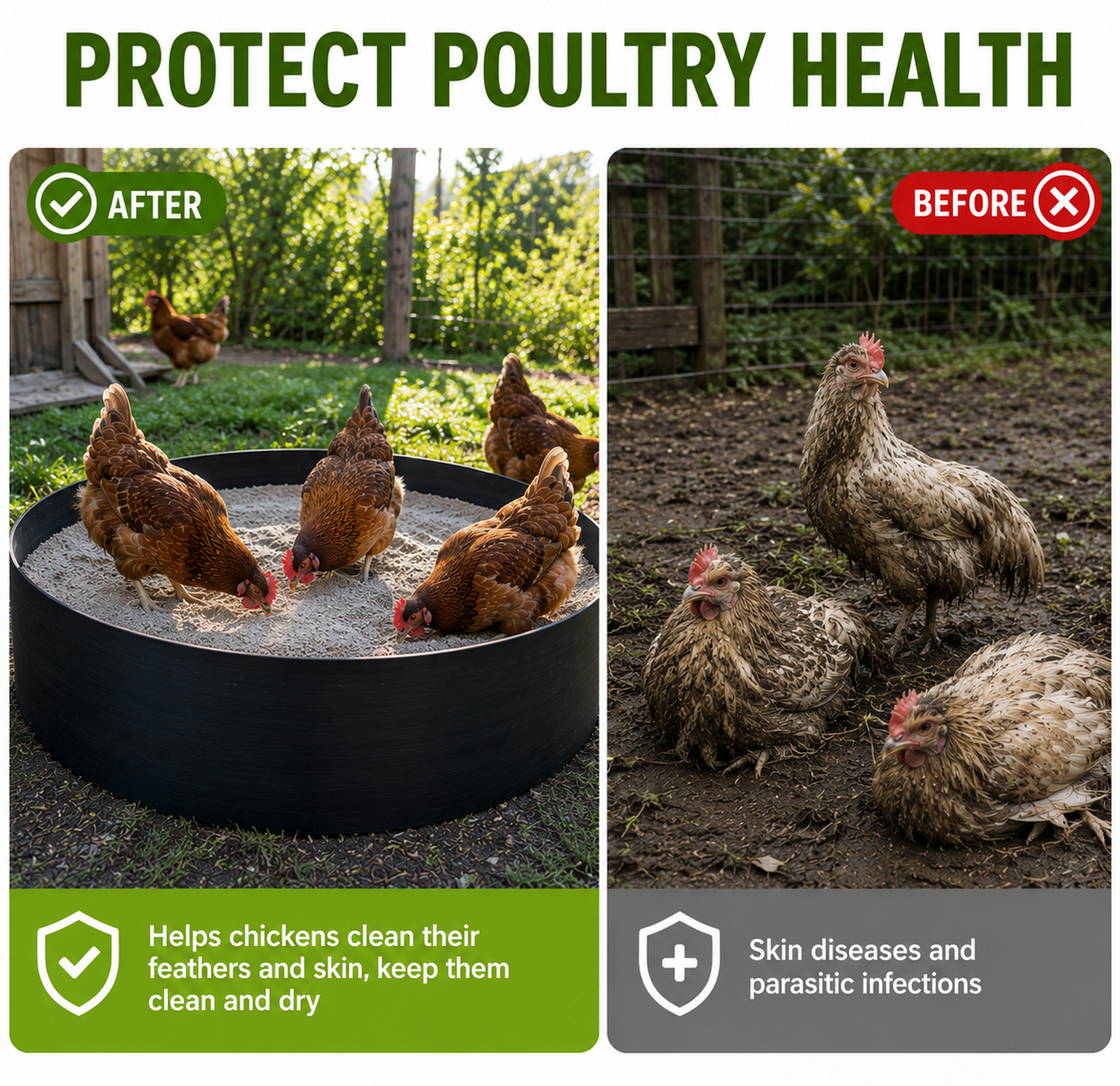 Premium Chicken Dust Bath Tub