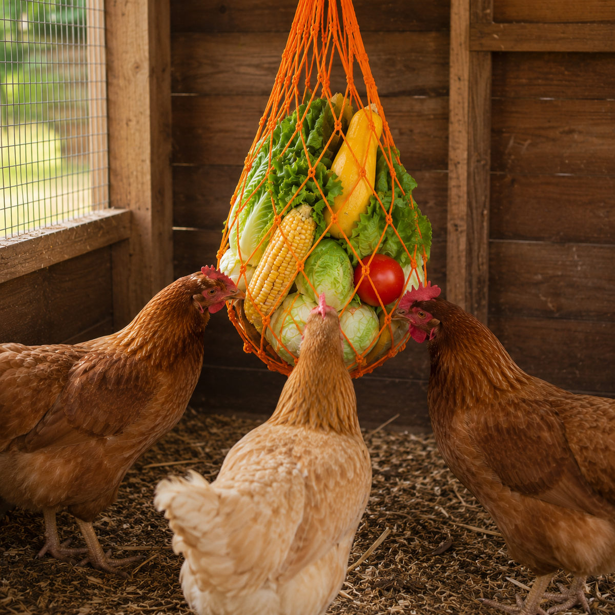 Chicken Treat & Vegetable Hanging Nets
