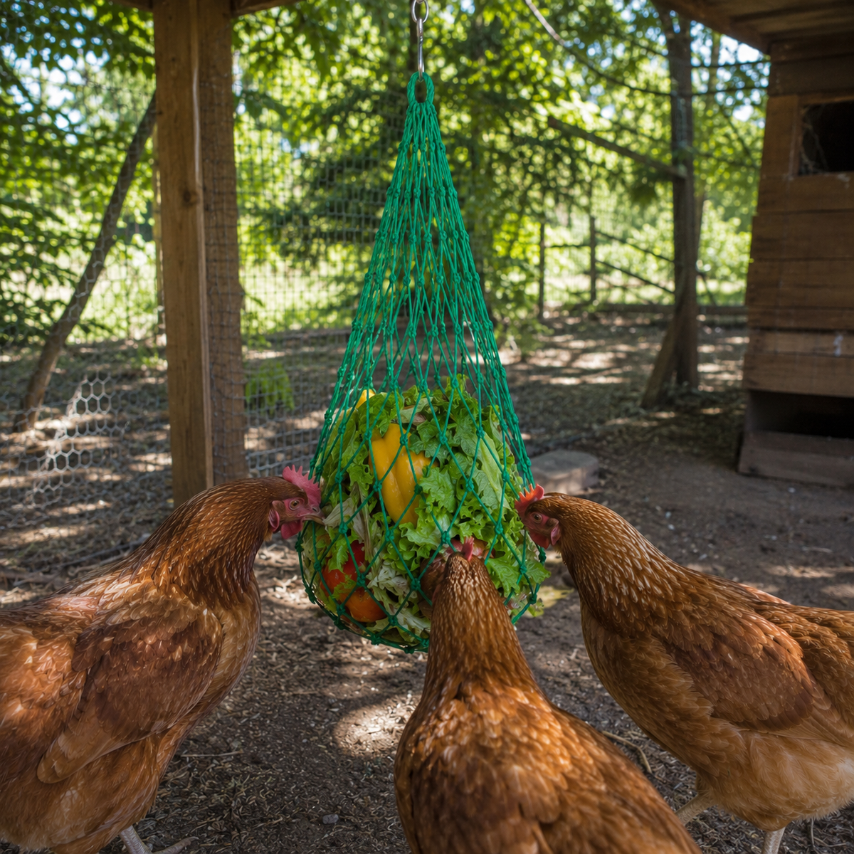 Chicken Treat & Vegetable Hanging Nets