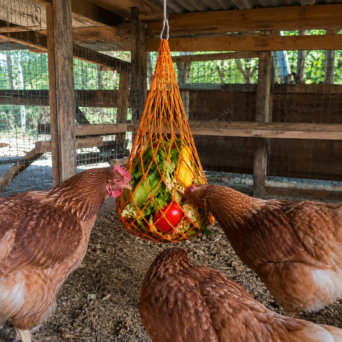Chicken Treat & Vegetable Hanging Nets